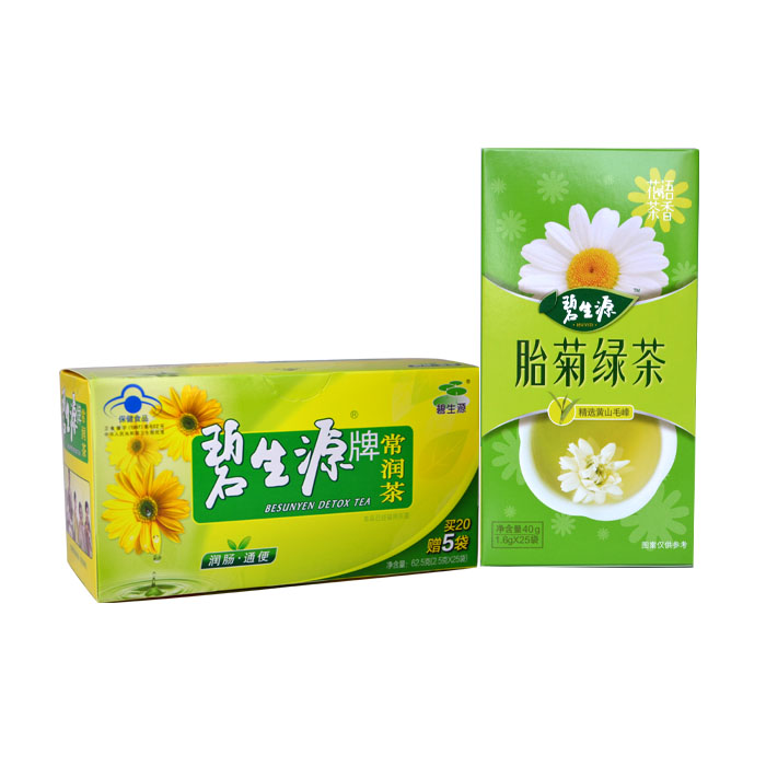 碧生源常润茶 碧生源花语茶香胎菊绿茶