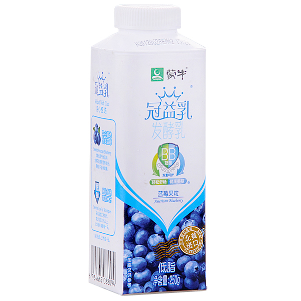 蒙牛冠益乳低脂蓝莓果粒250g