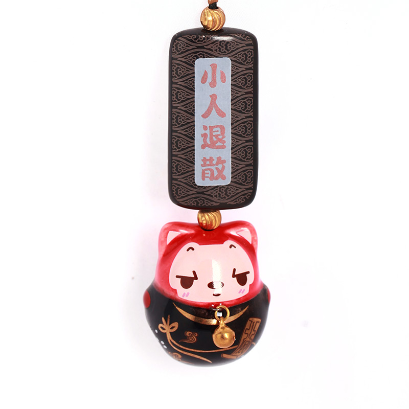 阿狸陶瓷挂饰(小人退散·玖顺狸)许愿祈福