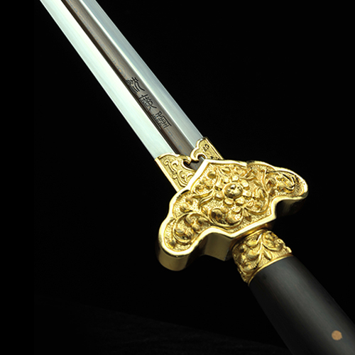 镀金含光剑 龙泉沈广隆剑铺 龙泉宝剑 龙泉剑手工传统