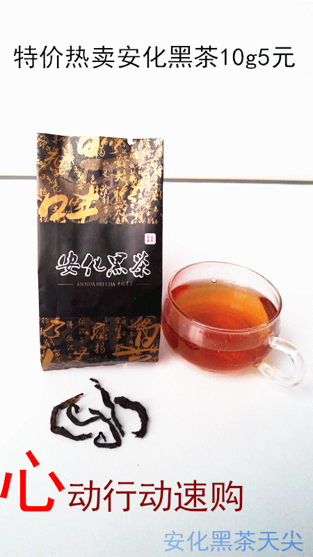 安化黑茶天尖10g/特价热卖/精简试品装/促销价5元
