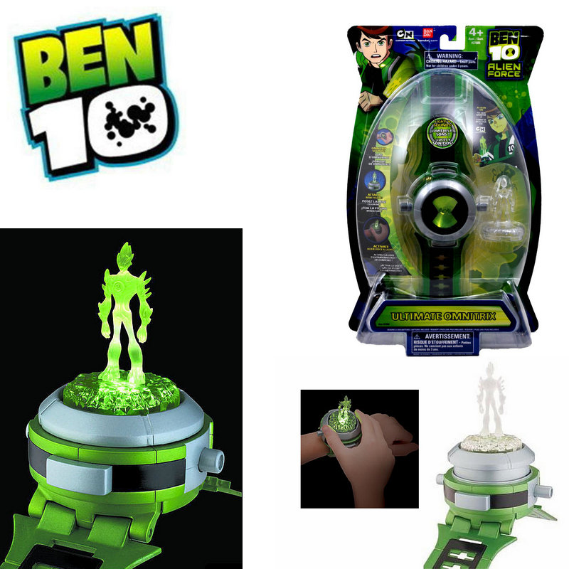 正版ban dai 地球保卫者ben10手表少年骇客小班投影手表玩具礼品