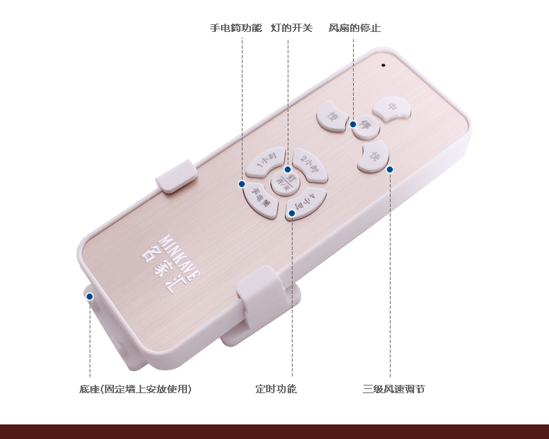 名家汇吊扇灯原装摇控器 接收器发射器专用遥控器定时智能摇控