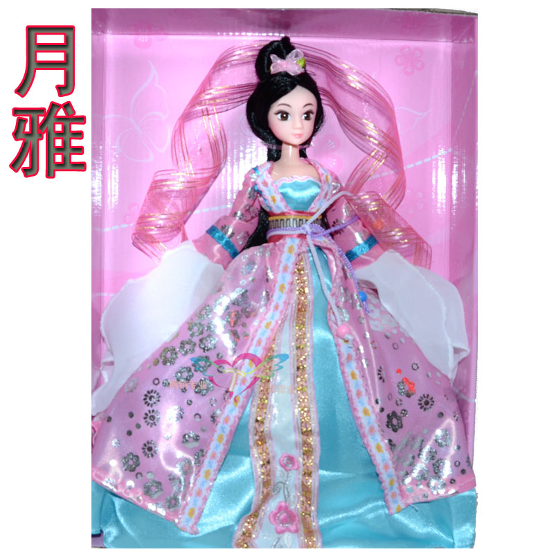 中国古装仙子芭比娃娃公主女孩玩具便宜的配衣服送支架限量版包邮