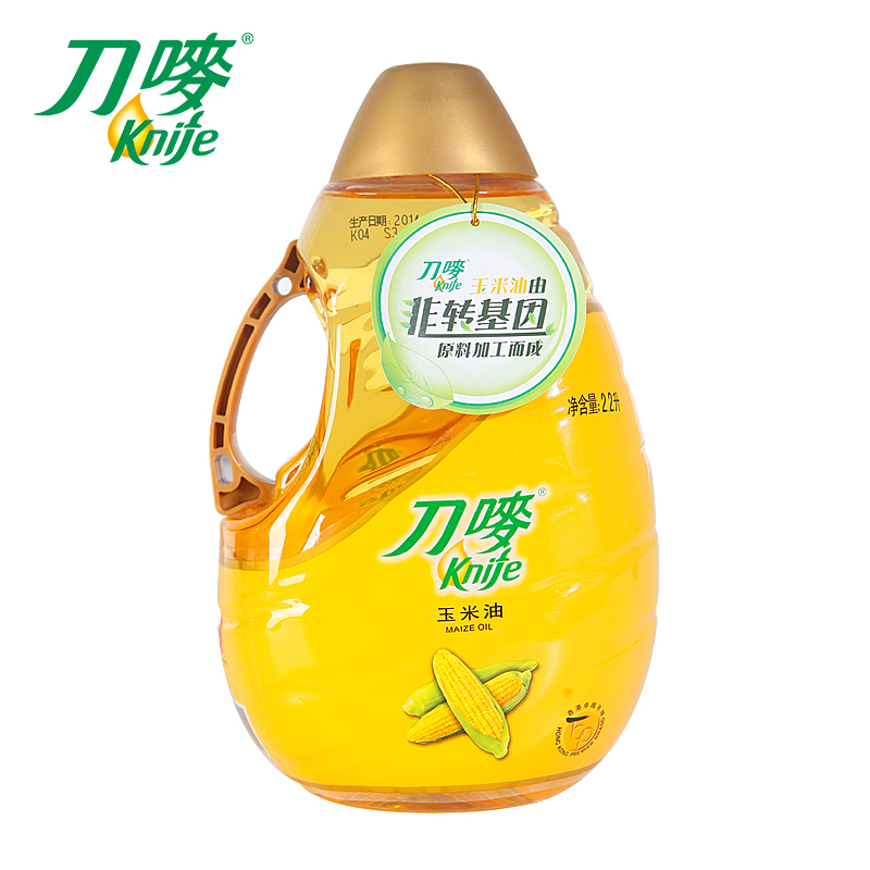 刀唛天然纯正玉米食用油2.2l/瓶 无添加剂 非转基因