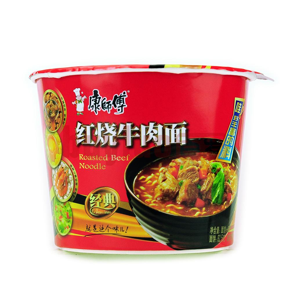 康师傅红烧牛肉面桶装 108g