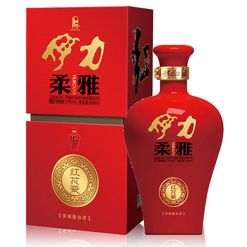 50°伊力柔雅红花瓷 500ml