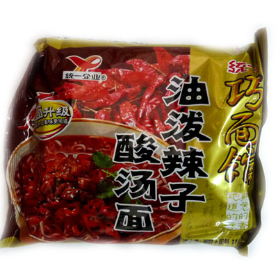统一巧面馆油泼辣子酸汤面116g