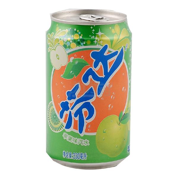 芬达 苹果味汽水 330ml/罐