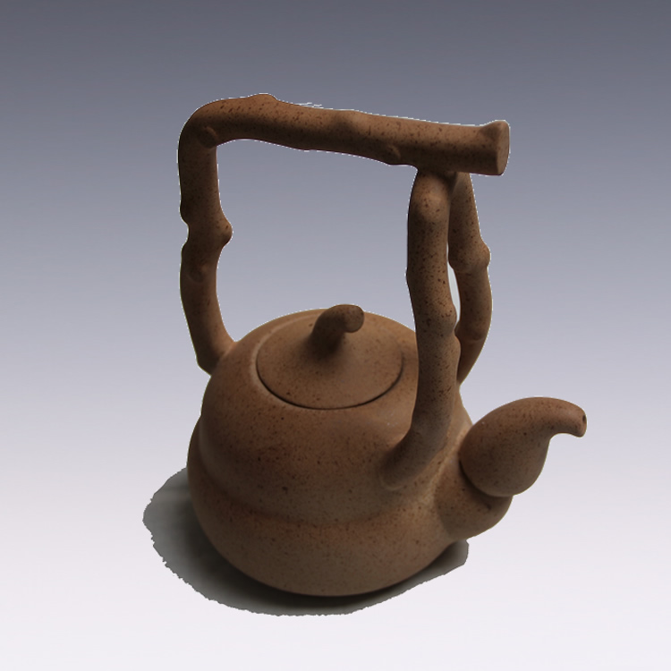 中国砂器/冠窑砂器 煮水壶 茶壶茶具 正品 葫芦提梁壶