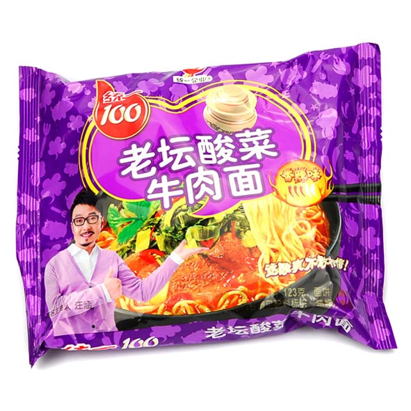 统一老坛酸菜牛肉面 袋装 一包