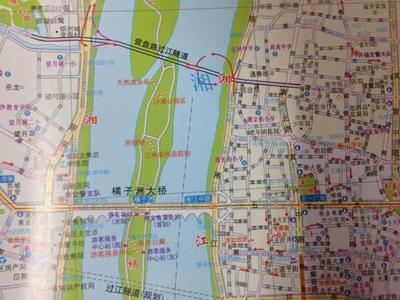15年最新版 湖南长沙市旅游交通地图 含公交地铁路线