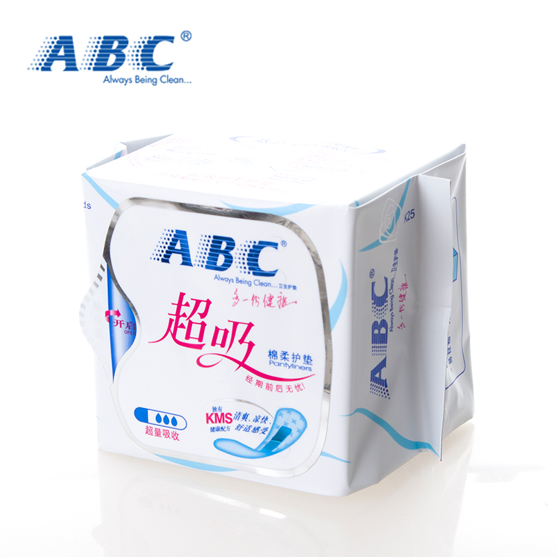 abc超吸棉柔护垫k25