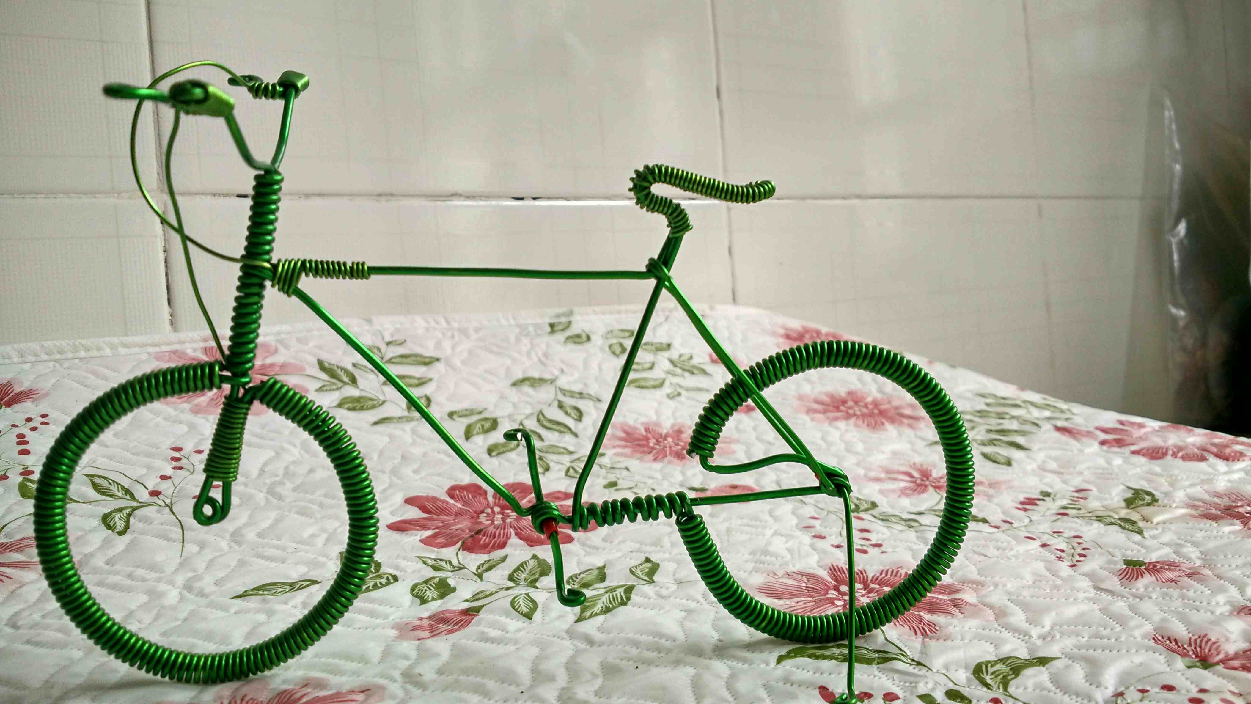 纯手工制作自行车模型