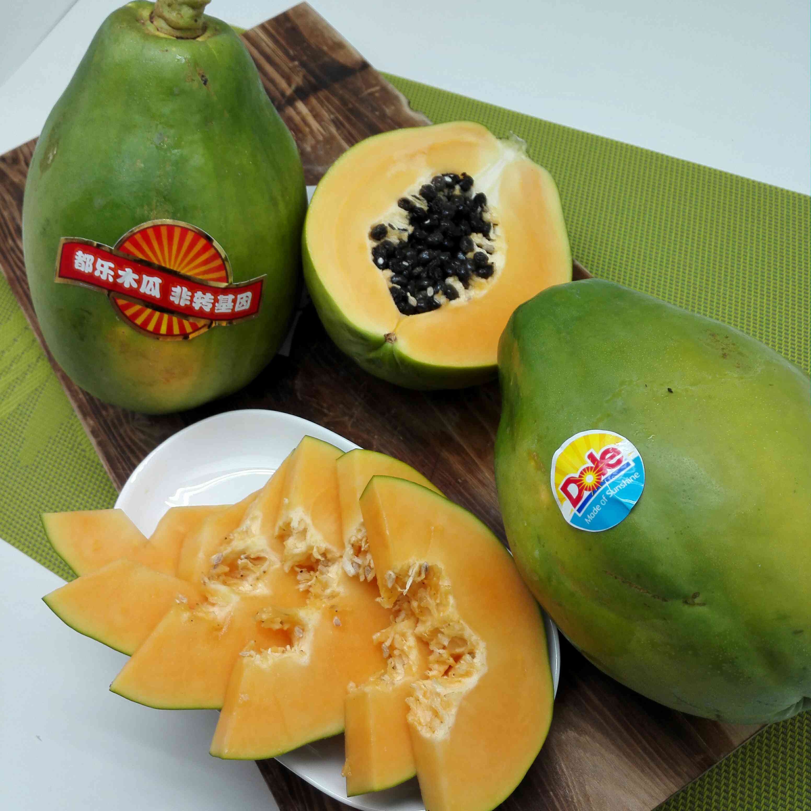 dole 非转基因青皮树熟小木瓜 气味香浓