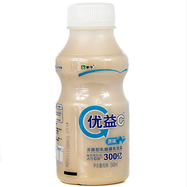 2瓶蒙牛340ml优益c(原味)