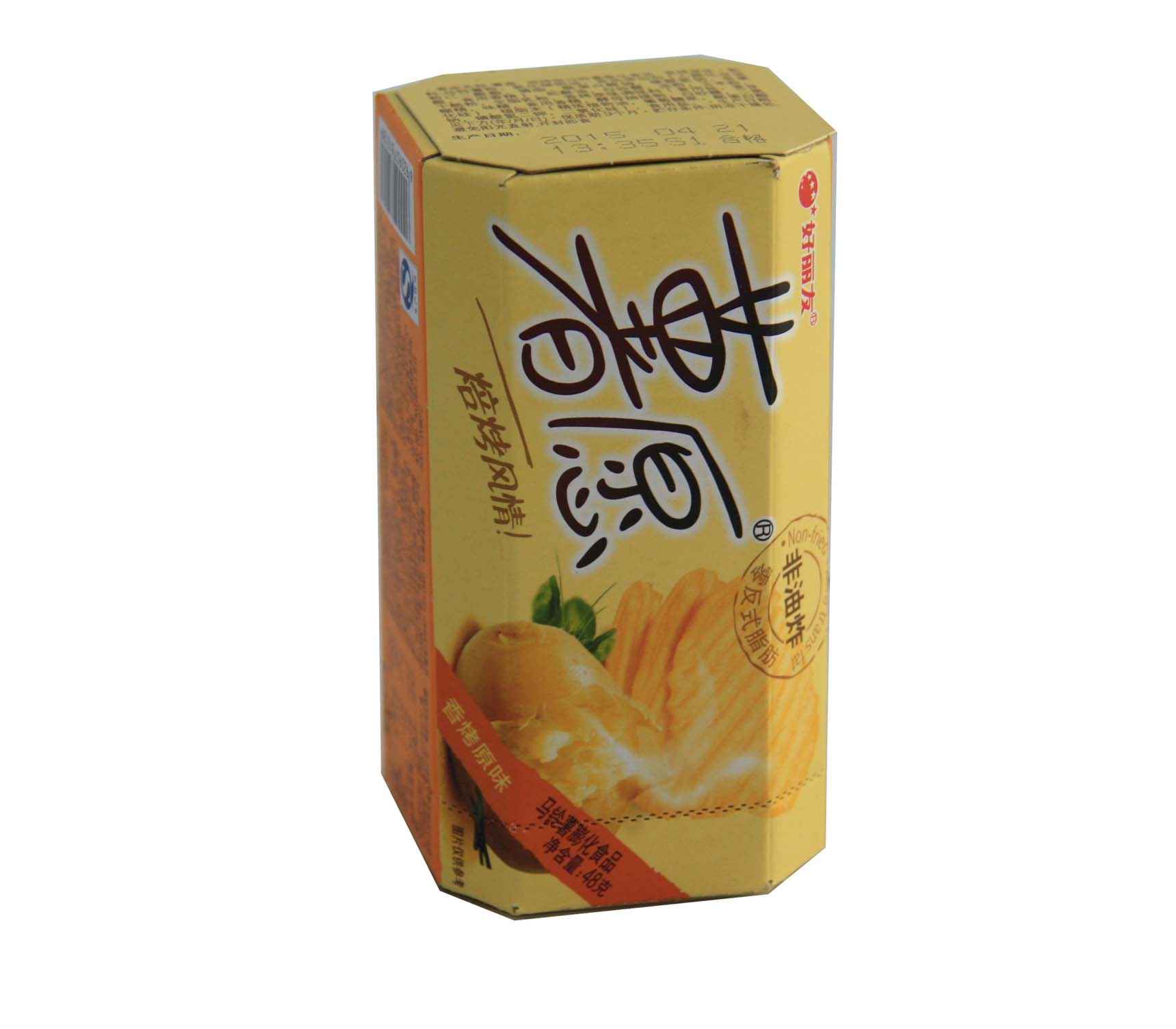 好丽友薯愿香烤原味桶装薯片48克