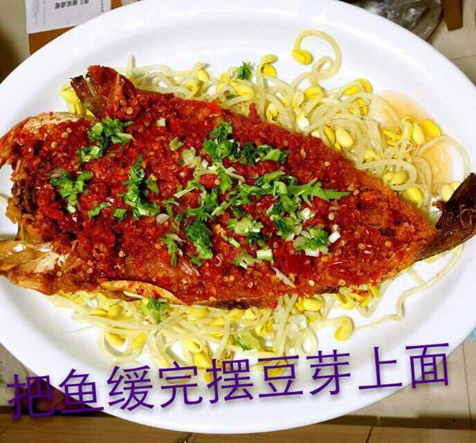 豆芽蒸鱼 大明太鱼