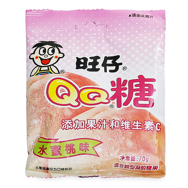 旺仔 水蜜桃味qq糖 70g