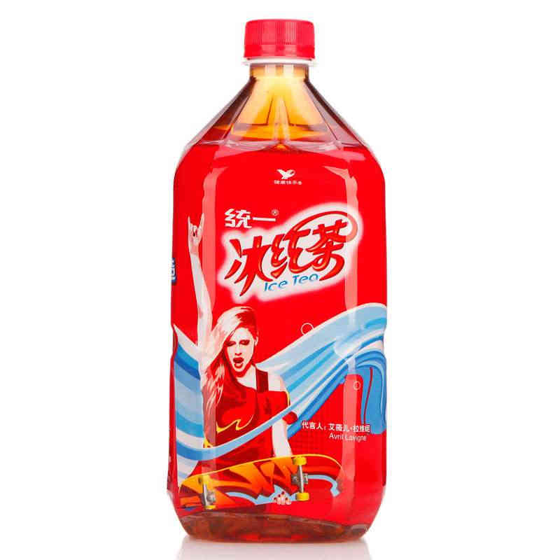 统一 冰红茶 1l 双重柠檬才够味 柠檬味茶饮料