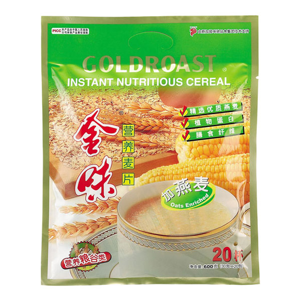 金味强化钙麦片 低糖麦片 原味麦片 600g