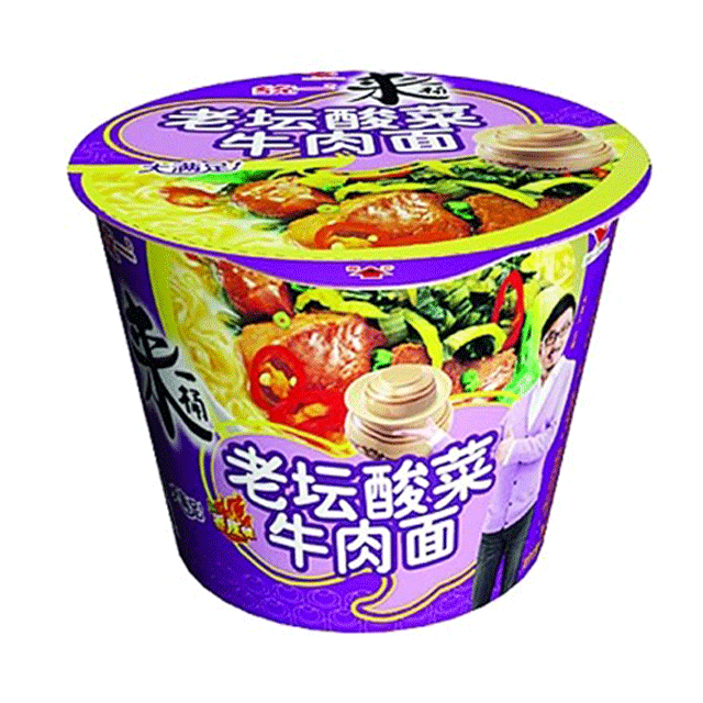 老坛酸菜方便面(桶装)