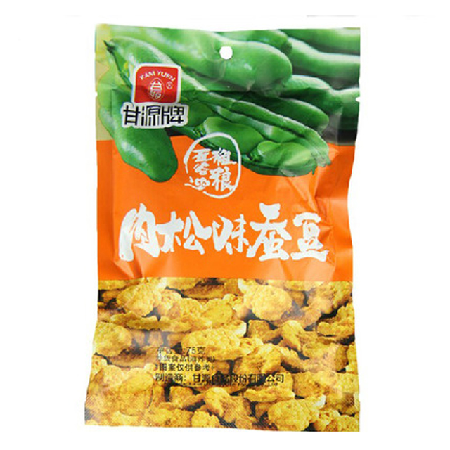 甘源牌肉松味蚕豆75g,零食