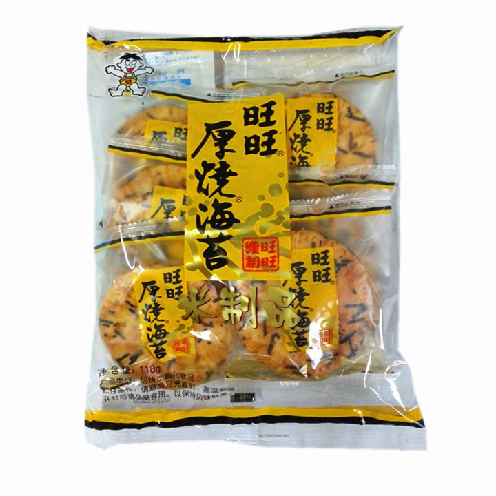 旺旺 厚烧海苔米饼 118g/包 (仅限崂山区 李沧区)