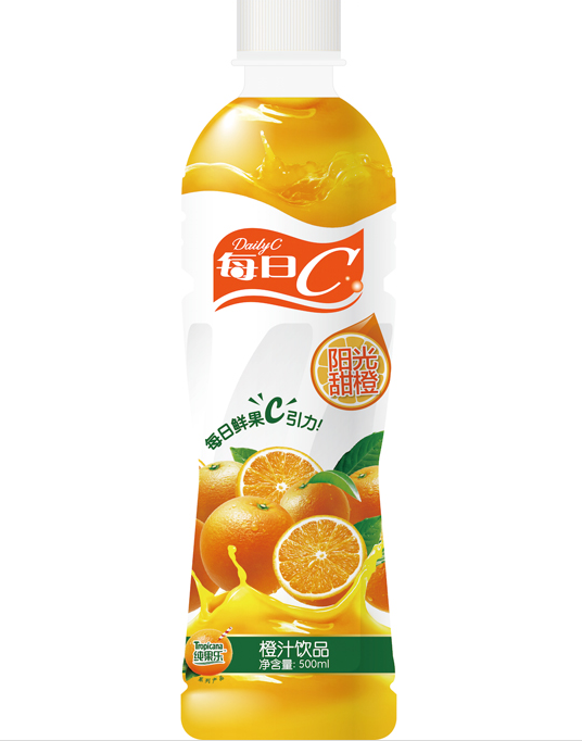 康师傅 每日c 橙汁饮料500ml/瓶