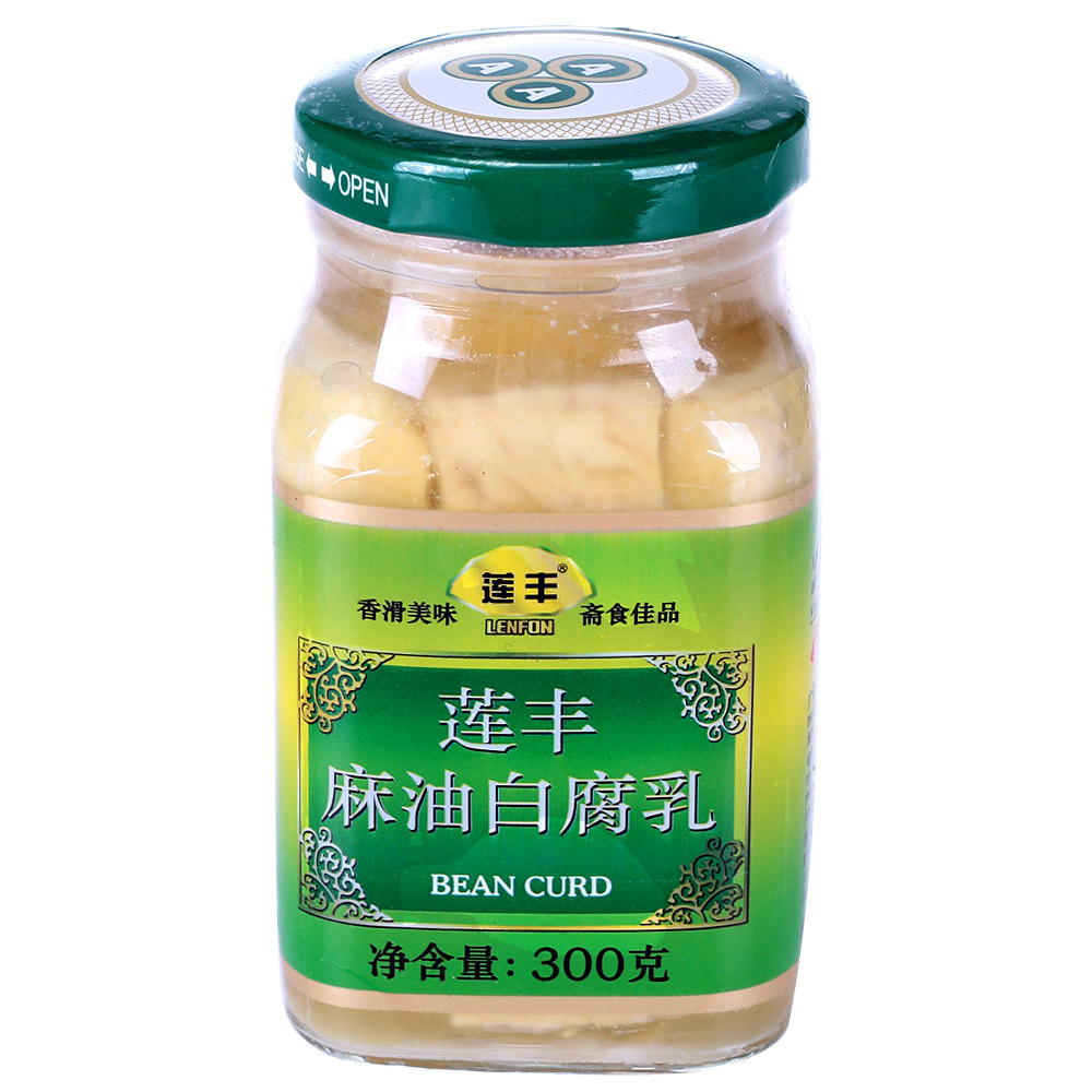 莲丰麻油白腐乳300g