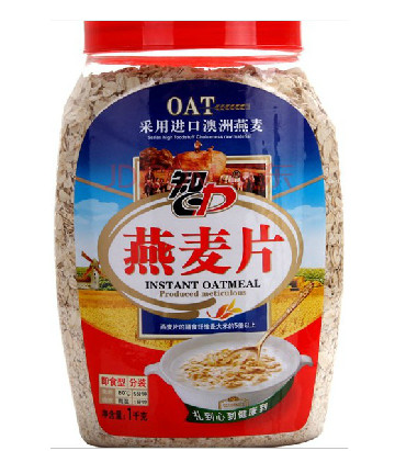 智力燕麦片1000g桶装 澳洲进口纯燕麦片免洗即食型燕麦片膳食纤维