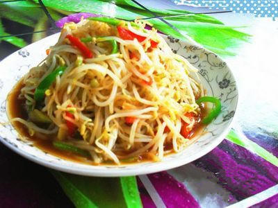 辣炒绿豆芽