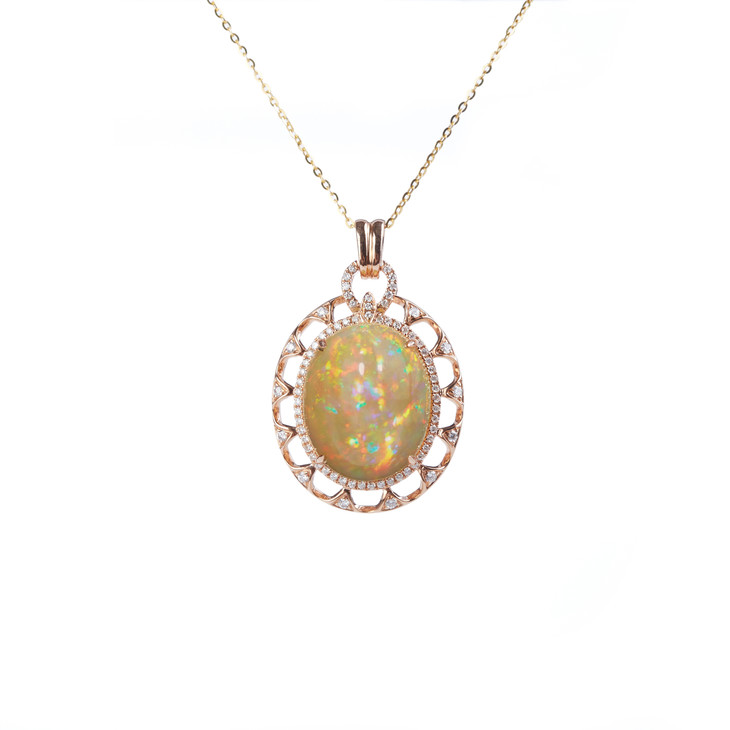欧泊石吊坠 - 多瑞珠宝dowry jewelry