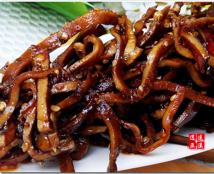 重庆名小吃谭记麻辣豆腐丝 谭胖子农家麻辣豆腐干丝零食