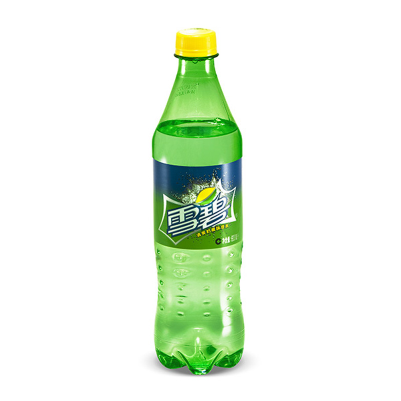 雪碧碳酸汽水550ml/瓶 清爽柠檬味口感可口可乐出品