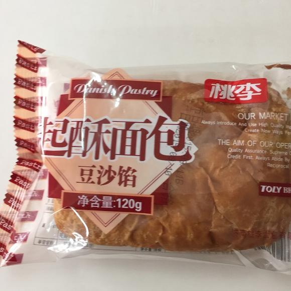 桃李起酥面包(豆沙馅.120克)