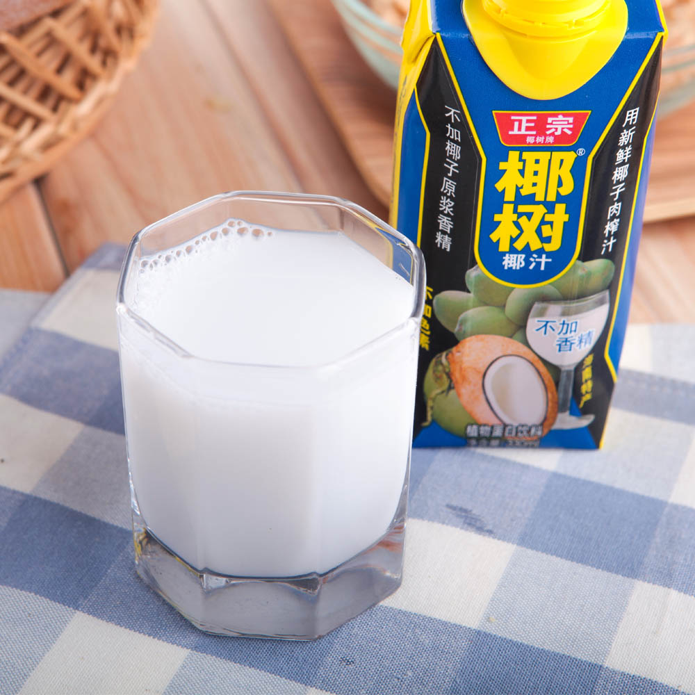 正宗椰树椰汁 生榨椰子汁 原汁原味果汁饮品 盒装330ml