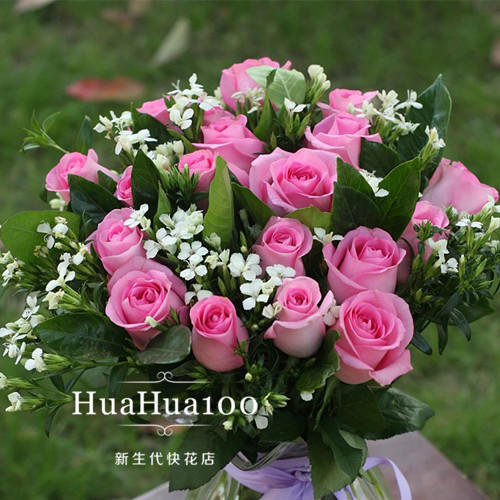 随手礼瓶花丨19朵粉玫瑰A款 商品图3