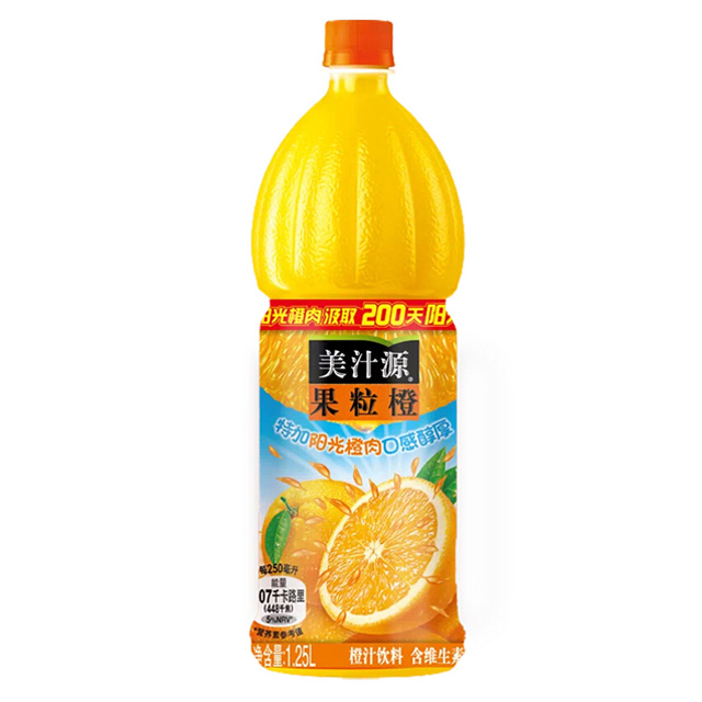 美汁源 果粒橙饮料 1.25l/瓶