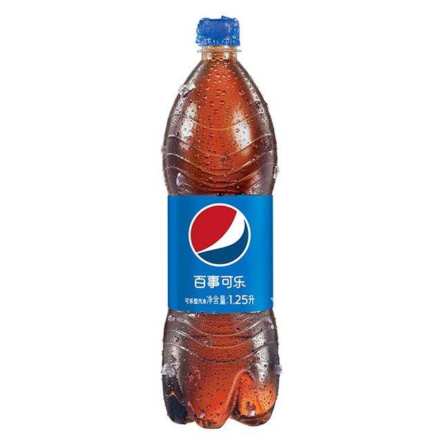 百事可乐 碳酸饮料 1.25l/瓶装 清爽可口 家庭分享装