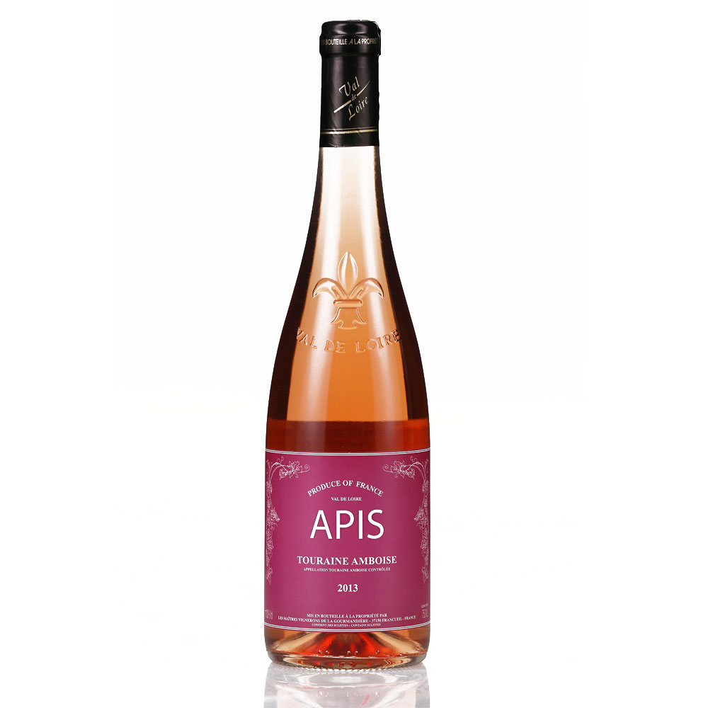 阿卑斯安布尼斯桃红葡萄酒 apis touraine amboise rose