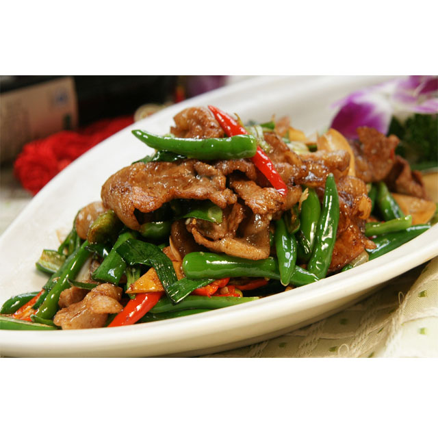 小炒黑毛猪肉