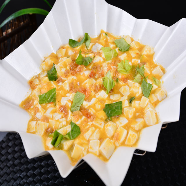 咸蛋黄豆腐 - 原始部落农家菜