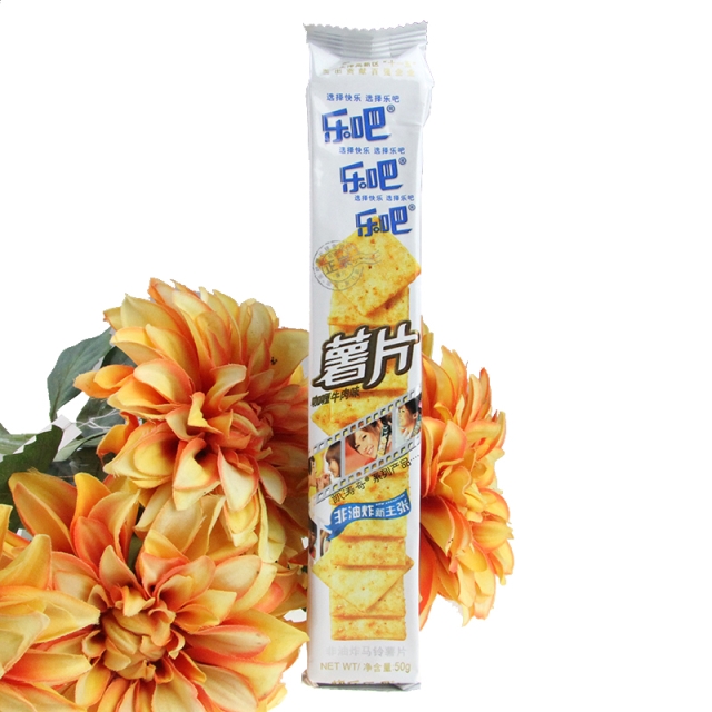 乐吧薯片烤牛排味50g