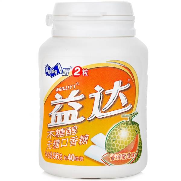 益达木糖醇香浓蜜瓜口味 56g/瓶