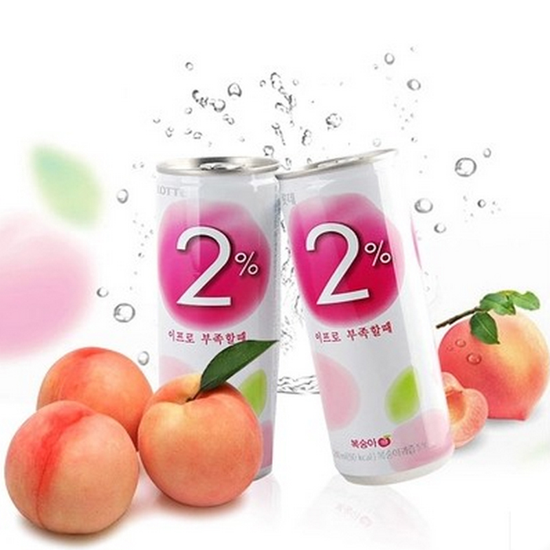 乐天桃汁240ml 5元