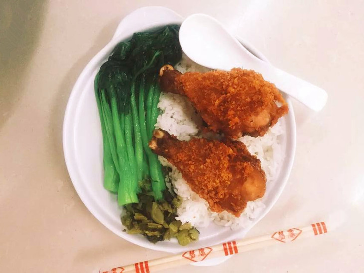 香炸鸡腿饭(双拼)套餐