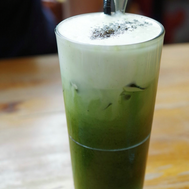 「冰」抹茶拿铁