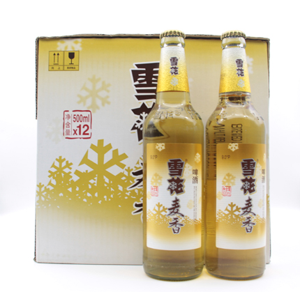 雪花 麦香啤酒 500ml*12 瓶装酒