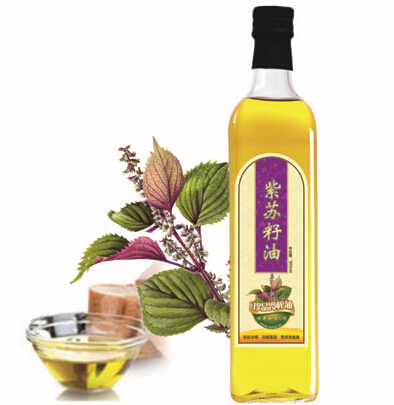 阳光加油站冷榨紫苏籽油500ml 食用紫苏子油 紫苏油 胜过亚麻籽油